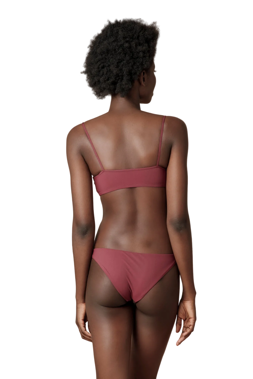 Brassiere e slip bordeaux
