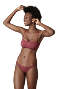 Brassiere e slip bordeaux