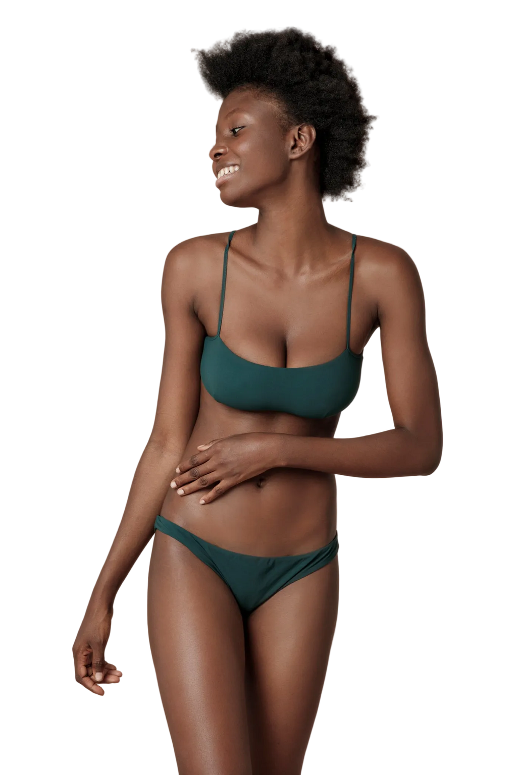 Brassiere e slip verde