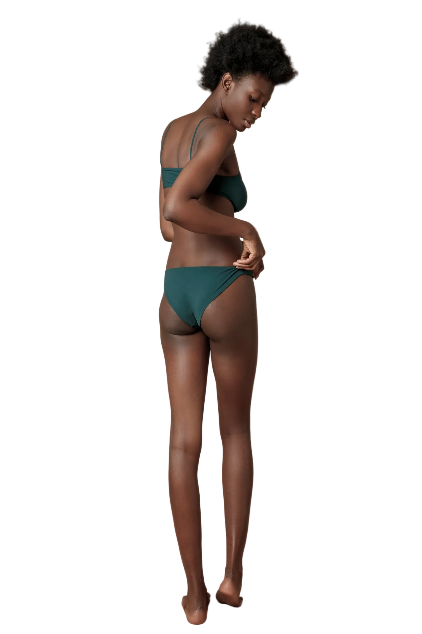 Brassiere e slip verde