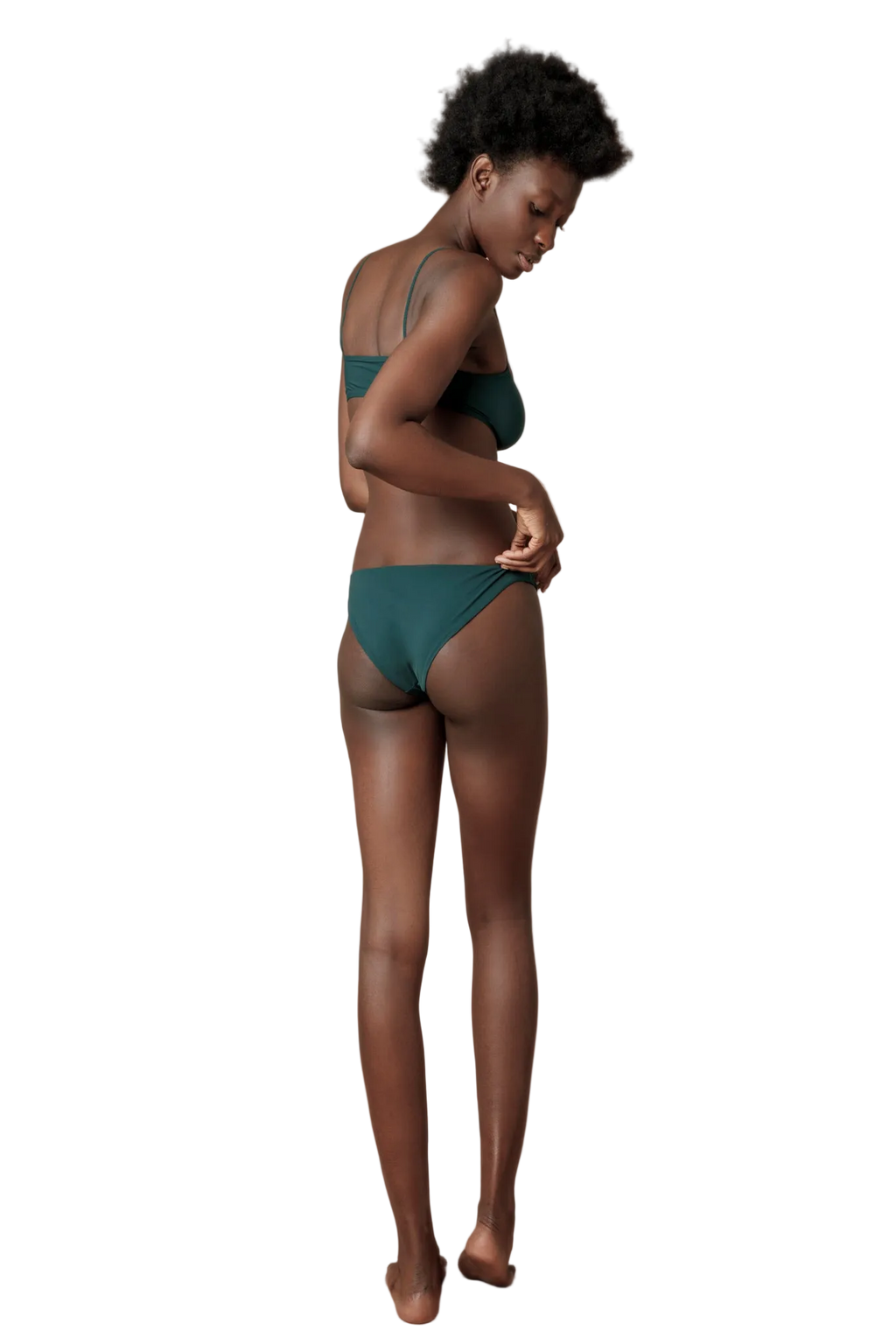 Brassiere e slip verde