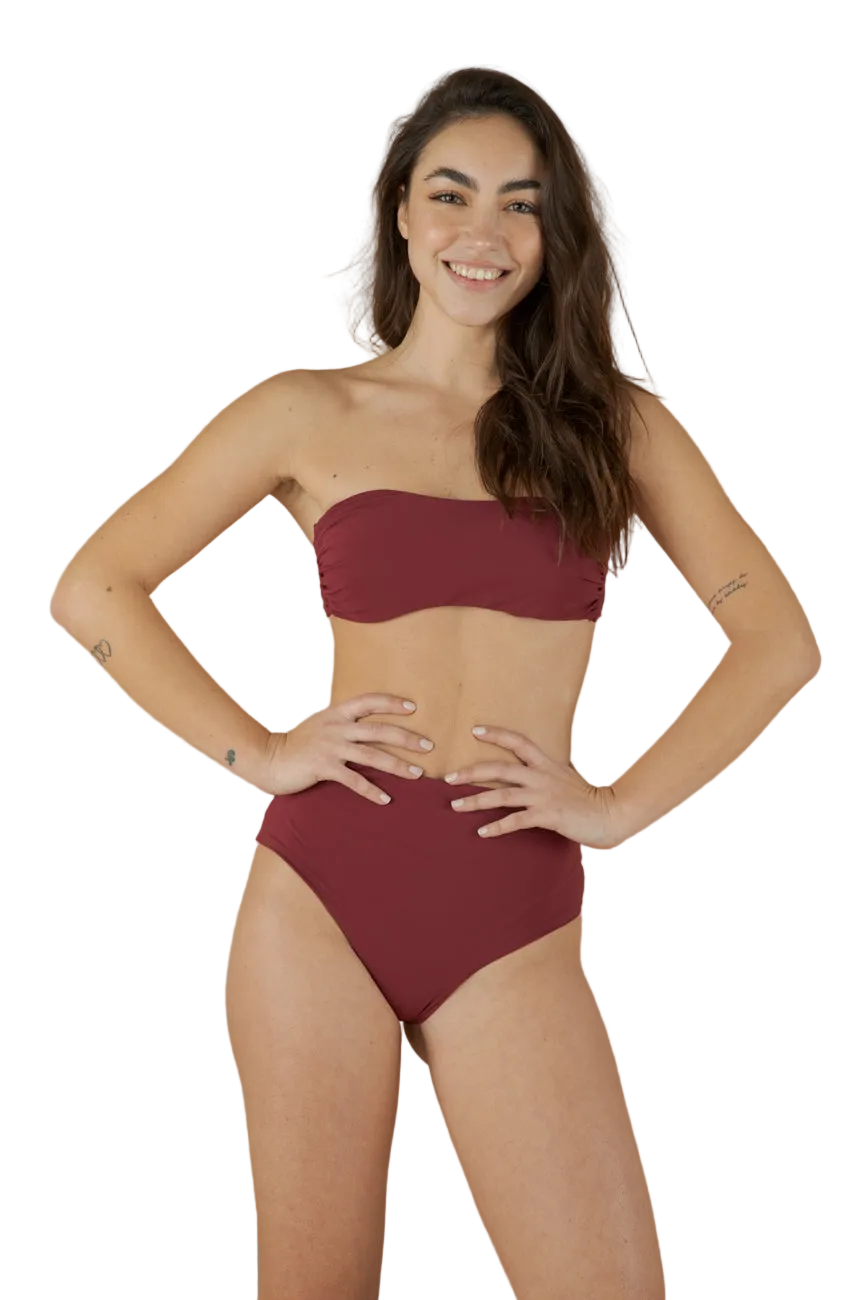 Fascia e culotte bordeaux