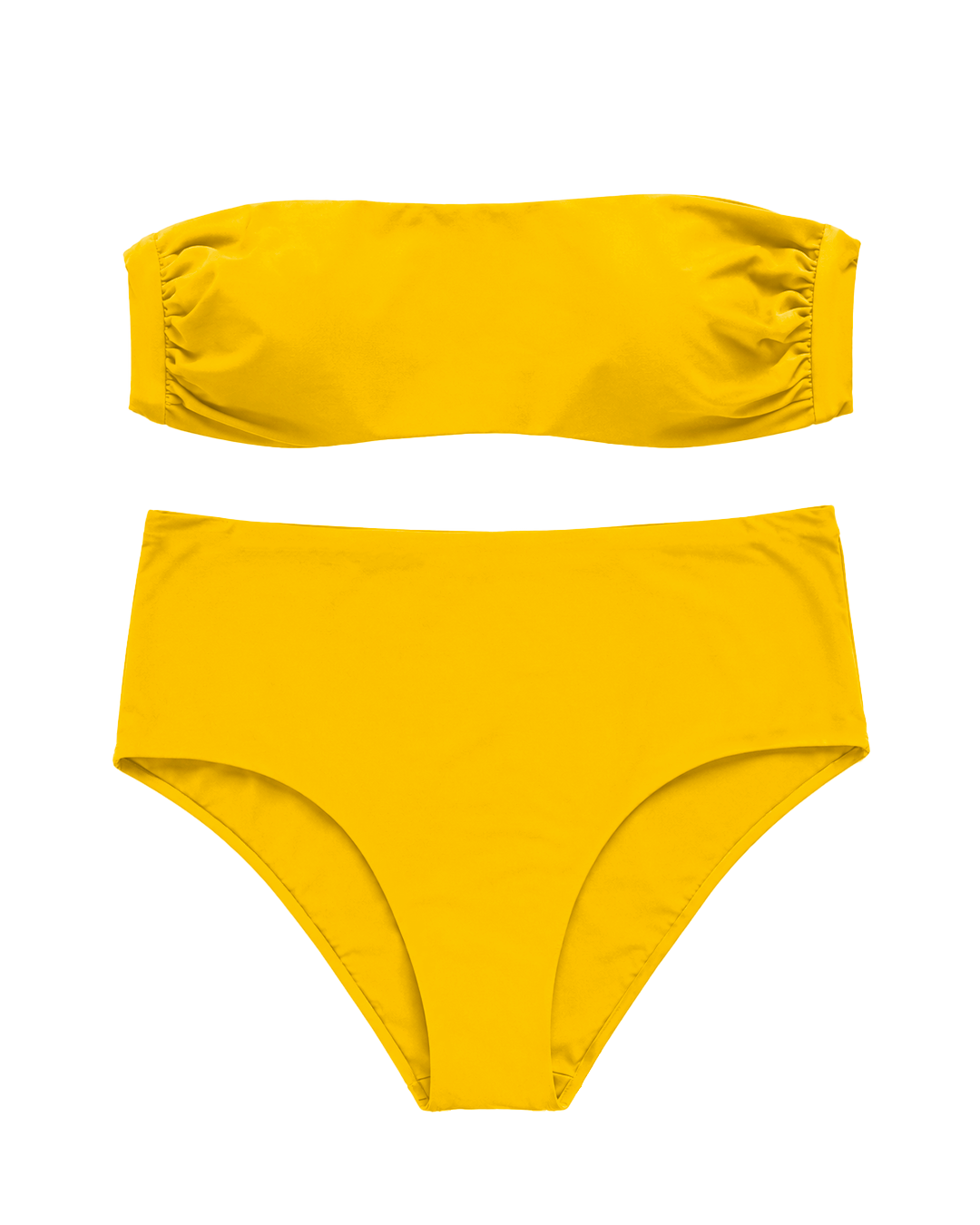 Fascia e culotte Giallo