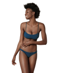 Brassiere e slip blu