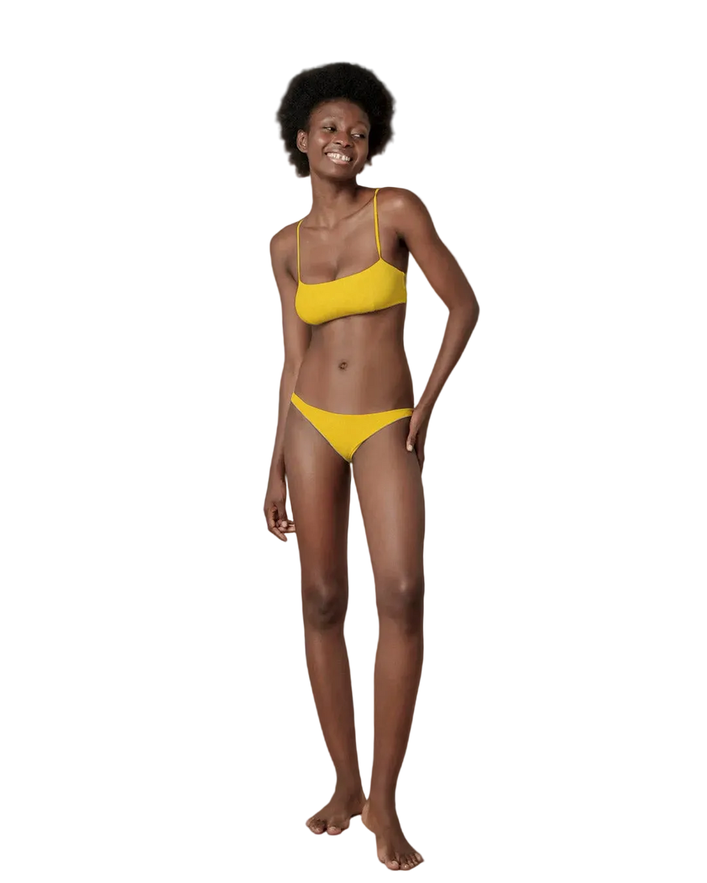Brassiere e slip Giallo