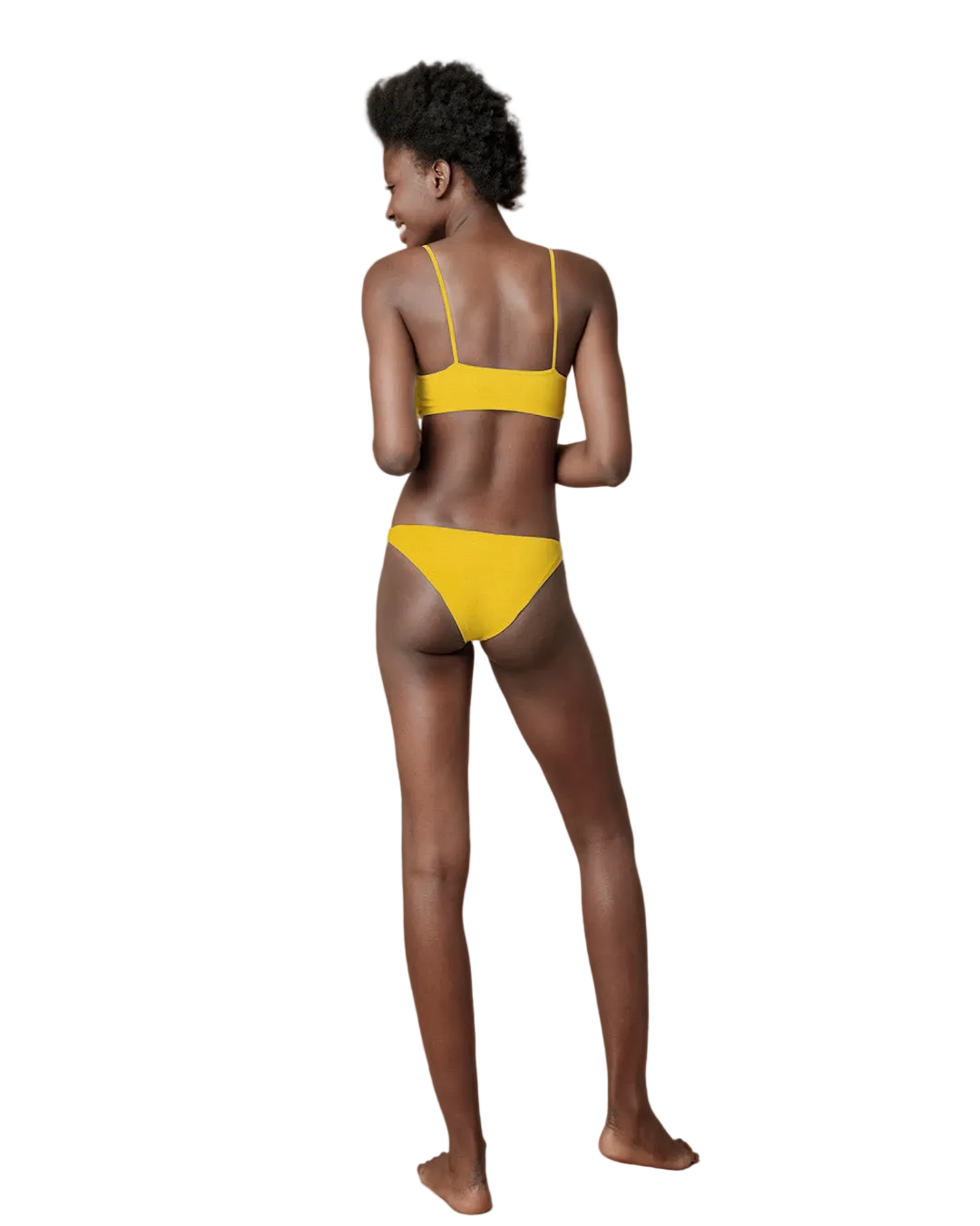 Brassiere e slip Giallo