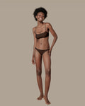 Brassiere e slip  marrone