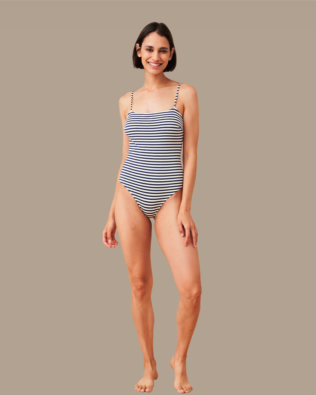 My beach righe blu e avorio