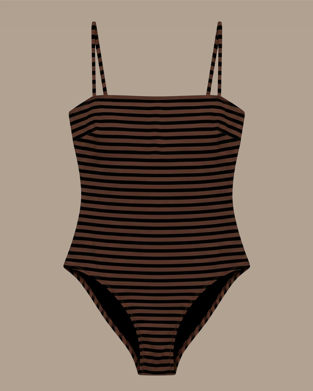 My beach righe marrone e nero