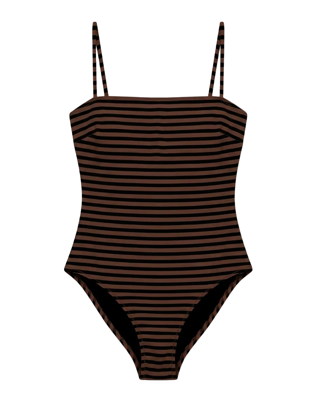 My beach righe marrone e nero