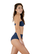 Fascia e culotte blu